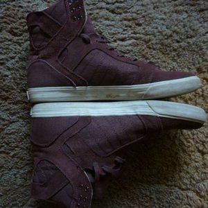 Supra 001 Muska - Burgundy/White - Size 13